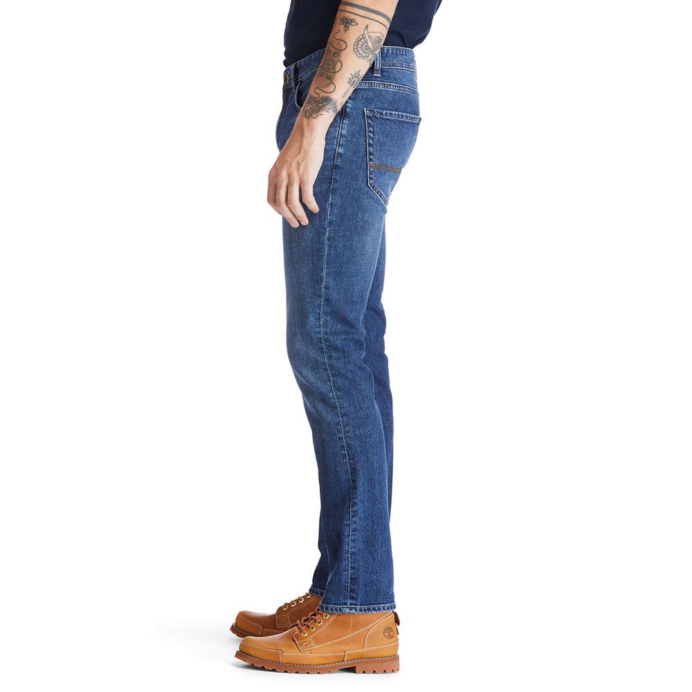 Pantalones Timberland Hombre Sargent Lake Slim Denim Jeans Azules - Chile MSL-816972